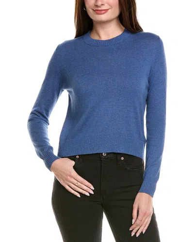 HANNAH ROSE SHRUNKEN CREWNECK CASHMERE-BLEND SWEATER