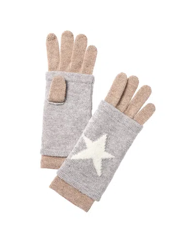 HANNAH ROSE HANNAH ROSE STAR INTARSIA WOOL & CASHMERE-BLEND 3-IN-1 GLOVES
