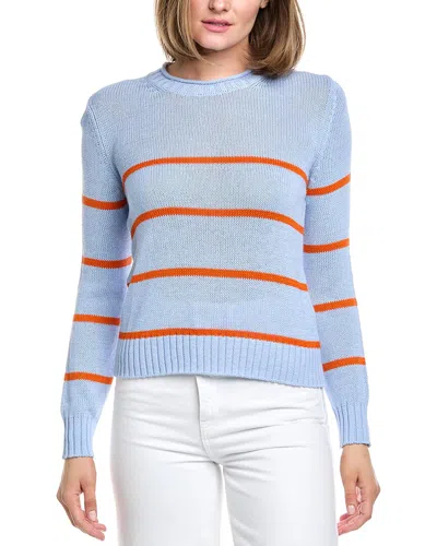 Hannah Rose Stripe Cashmere-blend Sweater In Multi