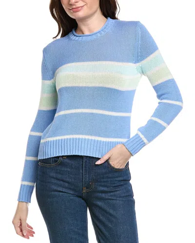 Hannah Rose Tessa Colorful Stripe Cashmere-blend Sweater In Multi