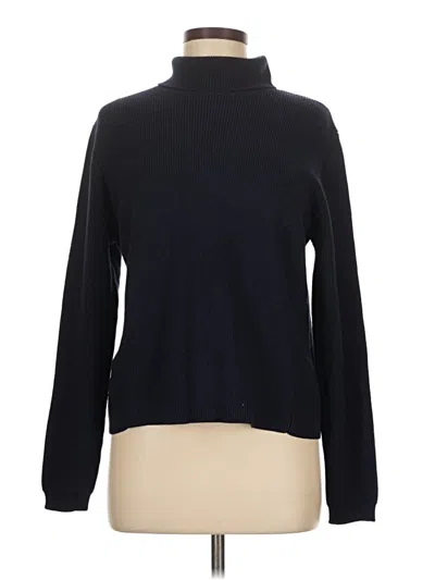 Pre-owned Hannah Rose Turtleneck Sweater In Black
