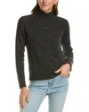 Hannah Rose Turtleneck Wool & Cashmere-blend Sweater In Black
