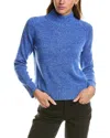 Hannah Rose Turtleneck Wool & Cashmere-blend Sweater In Blue