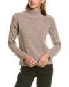 Hannah Rose Turtleneck Wool & Cashmere-blend Sweater In Brown