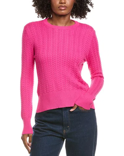 HANNAH ROSE HANNAH ROSE VERTICAL CABLE CASHMERE-BLEND PULLOVER