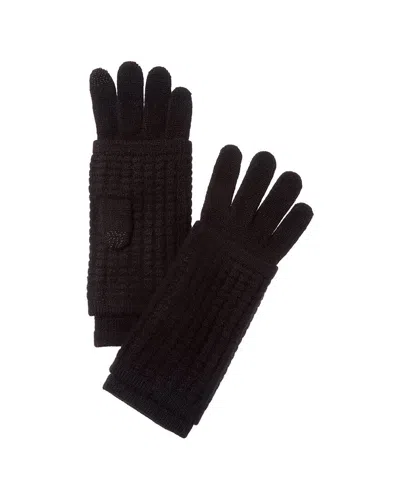 HANNAH ROSE WAFFLE STITCH 3-IN-1 CASHMERE GLOVES