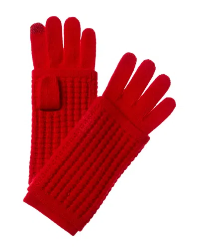 HANNAH ROSE HANNAH ROSE WAFFLE STITCH 3-IN-1 CASHMERE TECH GLOVES