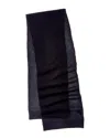 Hannah Rose Waffle Stitch Cashmere Scarf In Blue