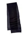 Hannah Rose Waffle Stitch Cashmere Scarf In Blue