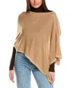 Hannah Rose Whip Stitch Cashmere Topper In Brown