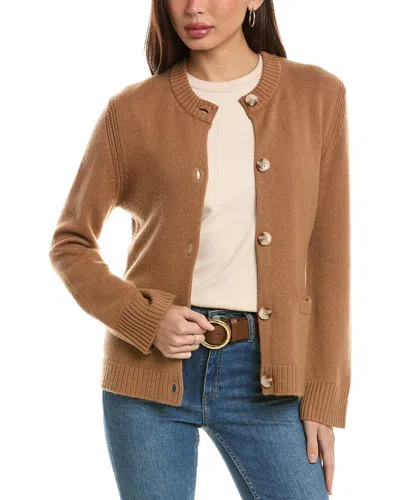 Hannah Rose Wool & Cashmere-blend Cardigan In Brown