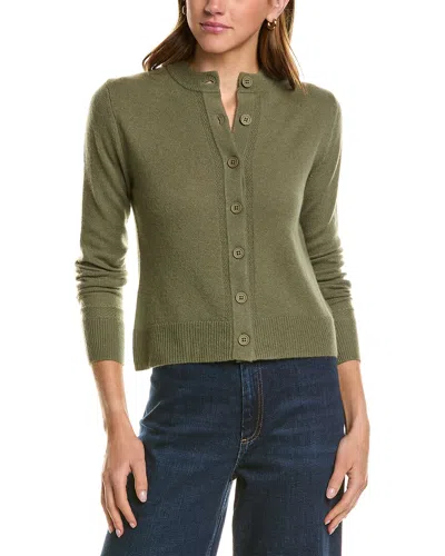 Hannah Rose Wool & Cashmere-blend Cardigan In Green