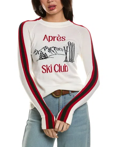 Hannah Rose Worsted Merino Wool Après Ski Club Sweater In Multi
