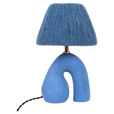 Pre-owned Hannah Simpson Studio ‘opposée' Table Lamp - Blue 'matte'