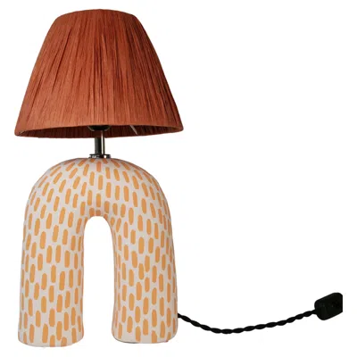 Pre-owned Hannah Simpson Studio 'you' Table Lamp - Tangerine Dash (matte) In Orange