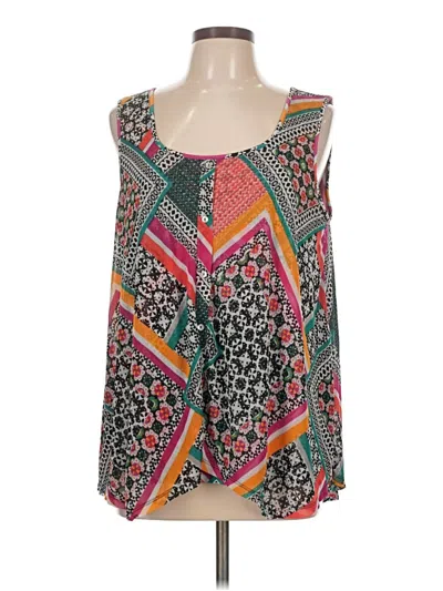 Pre-owned Hannah Sleeveless Blouse In Green
