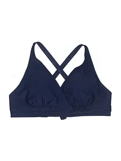 Pre-owned Hannah Swimsuit Top Blue Swimwear