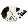 Hannah Turner Black & White Dog Trinket Dish In Multi