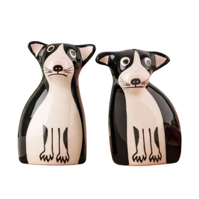 Hannah Turner Black Boston Terrier Salt & Pepper Shakers
