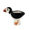 Hannah Turner Black Puffin Egg Cup In Multi