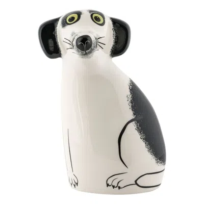 Hannah Turner Black / White Black & White Dog Money Box In Multi