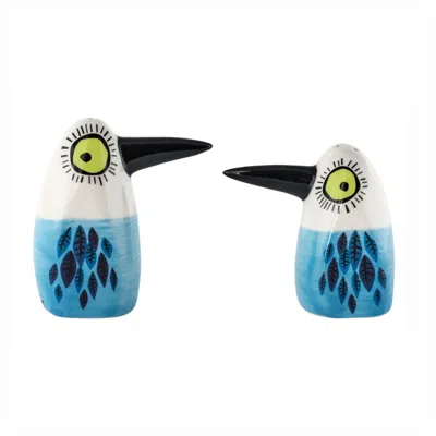 Hannah Turner Blue Bird Salt & Pepper Shakers