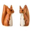 Hannah Turner Brown Red Squirrel Salt & Pepper Shakers In Brown