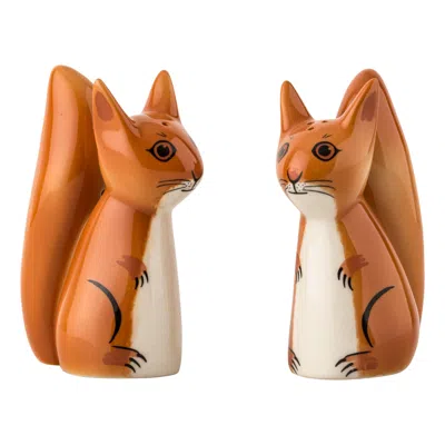 Hannah Turner Brown Red Squirrel Salt & Pepper Shakers