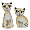 Hannah Turner Cat Salt & Pepper Shakers - Yellow & Orange In Yellow
