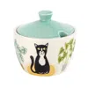 Hannah Turner Cat Sugar Bowl With Lid In Multi