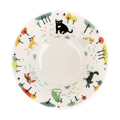 Hannah Turner Dog Serving Bowl In Multi