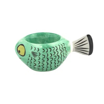 Hannah Turner Green Fish Egg Cup
