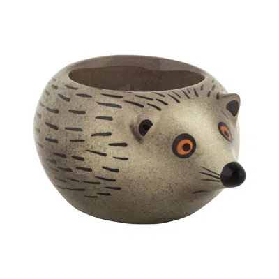 Hannah Turner Grey / Brown Hedgehog Egg Cup