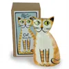 Hannah Turner Grey Ginger Cat Money Box In Multi