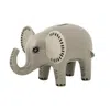 Hannah Turner Grey Handmade Ceramic Elephant Money Box In Gray