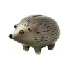 Hannah Turner Grey Handmade Ceramic Hedgehog Money Box In Gray