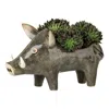 Hannah Turner Grey Wild Boar Planter In Gray