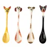 Hannah Turner Neutrals / White / Brown Ceramic Dog Spoons In Multi