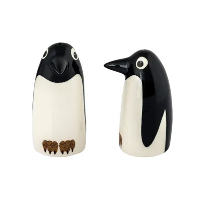 Hannah Turner White / Black Penguin Salt & Pepper Sets