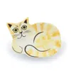 Hannah Turner White Ginger Cat Trinket Dish In White