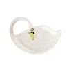 Hannah Turner White Swan Trinket Dish In White