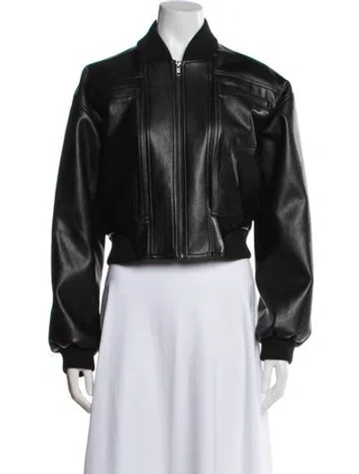 Pre-owned Hanne Bloch Bomber Jacket In Black