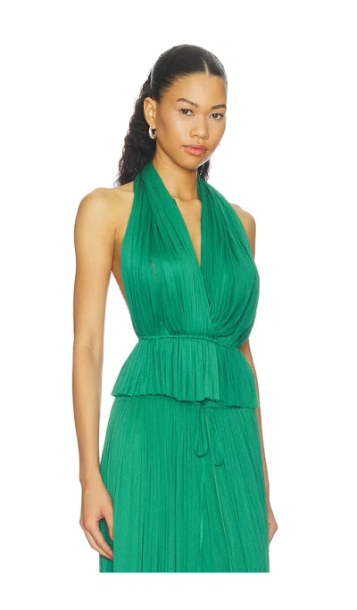 Hanne Bloch Silk Tulle Top In Green