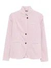 Hannes Roether Button Corduroy Jacket In Pink