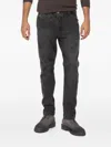 Hannes Roether Button-fastening Textured Trousers In Gray