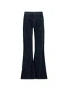 Hannes Roether Corduroy Flared Trousers In Blue