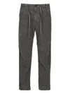 Hannes Roether Drawstring Pleated Trousers In Gray