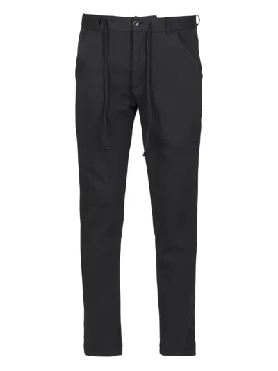 Hannes Roether Drawstring Tailored Trousers In Black