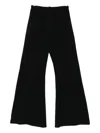 Hannes Roether Drawstring-waist Flared Trousers In Black