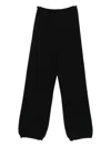 Hannes Roether Elastic-ankles Pants In Black